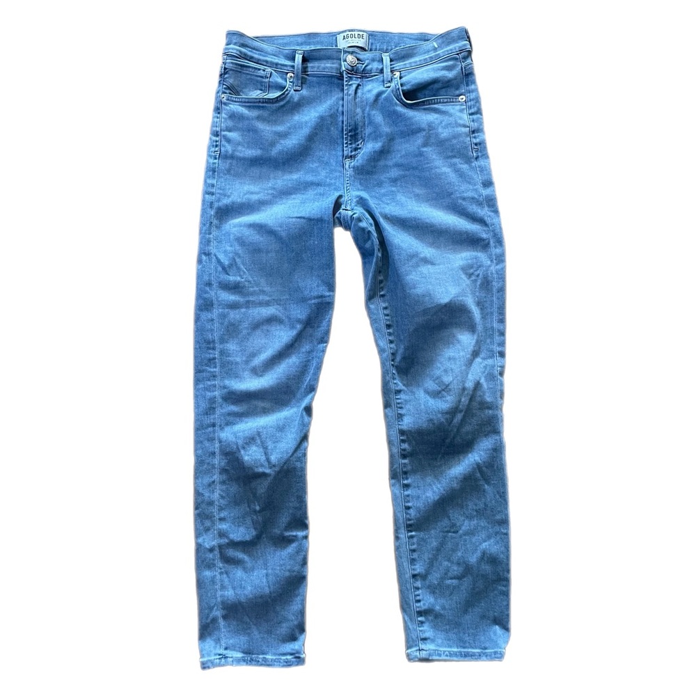 AGOLDE jeans size 29 waist light wash in excellent like new condition.